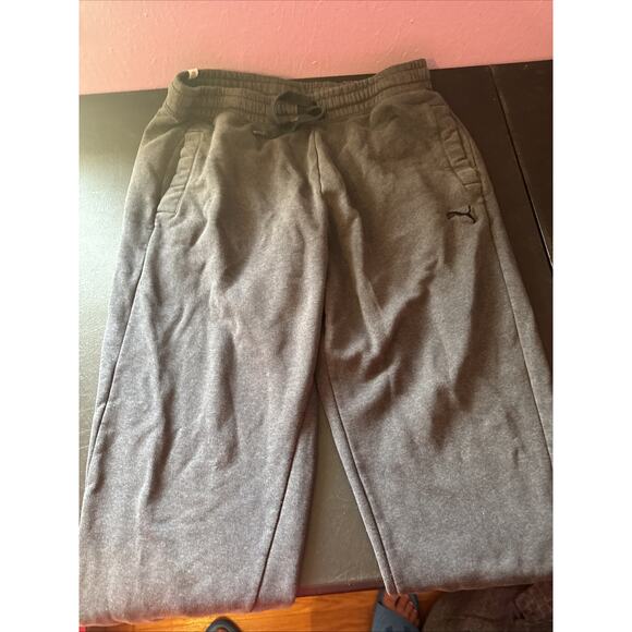 Puma Pants Mens XL Gray Joggers Sweatpants Athletic - Picture 1 of 9
